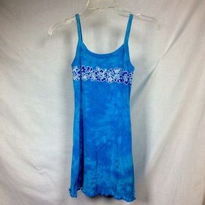 Angel Tattoo Girls Blue Tie Dye Dress